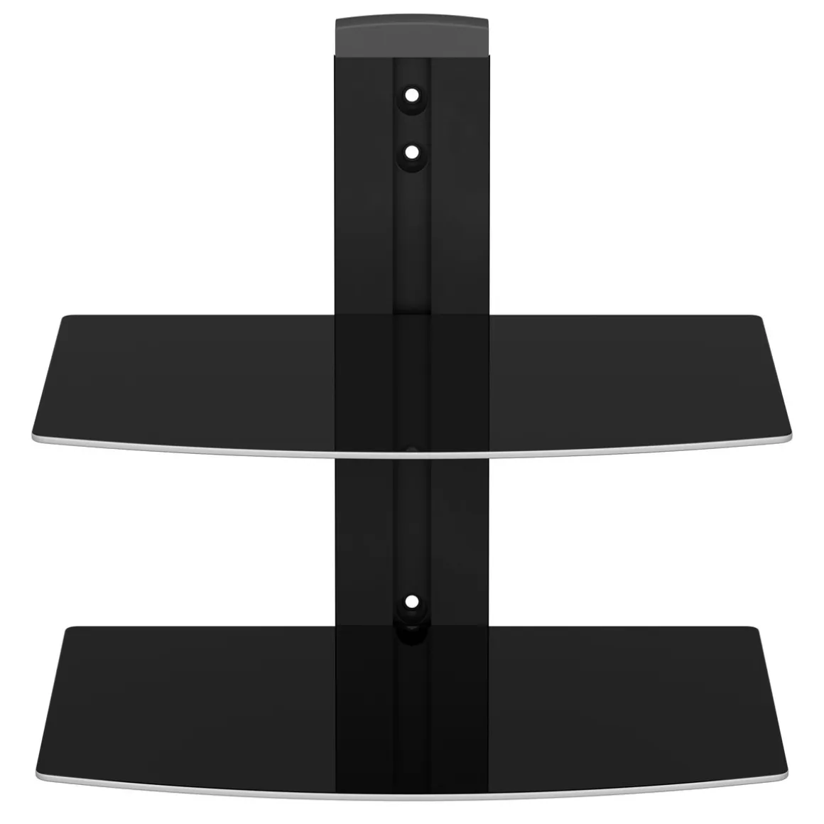 Wandregal für Multimedia Glas 38 x 28 x 40 cm schwarz