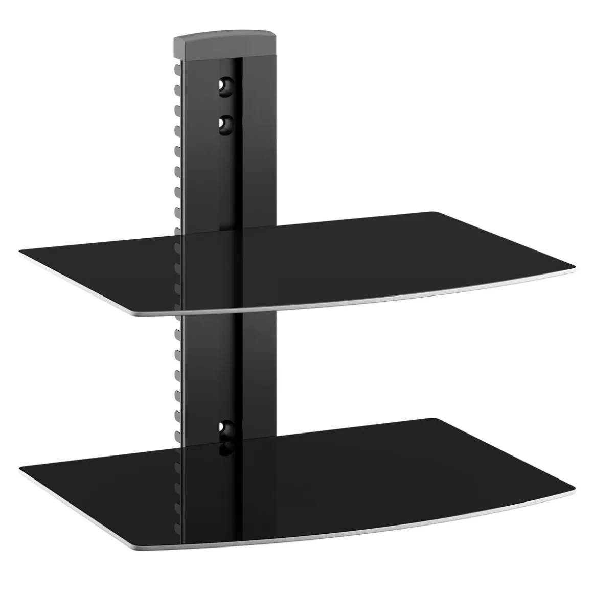 Wandregal für Multimedia Glas 38 x 28 x 40 cm schwarz