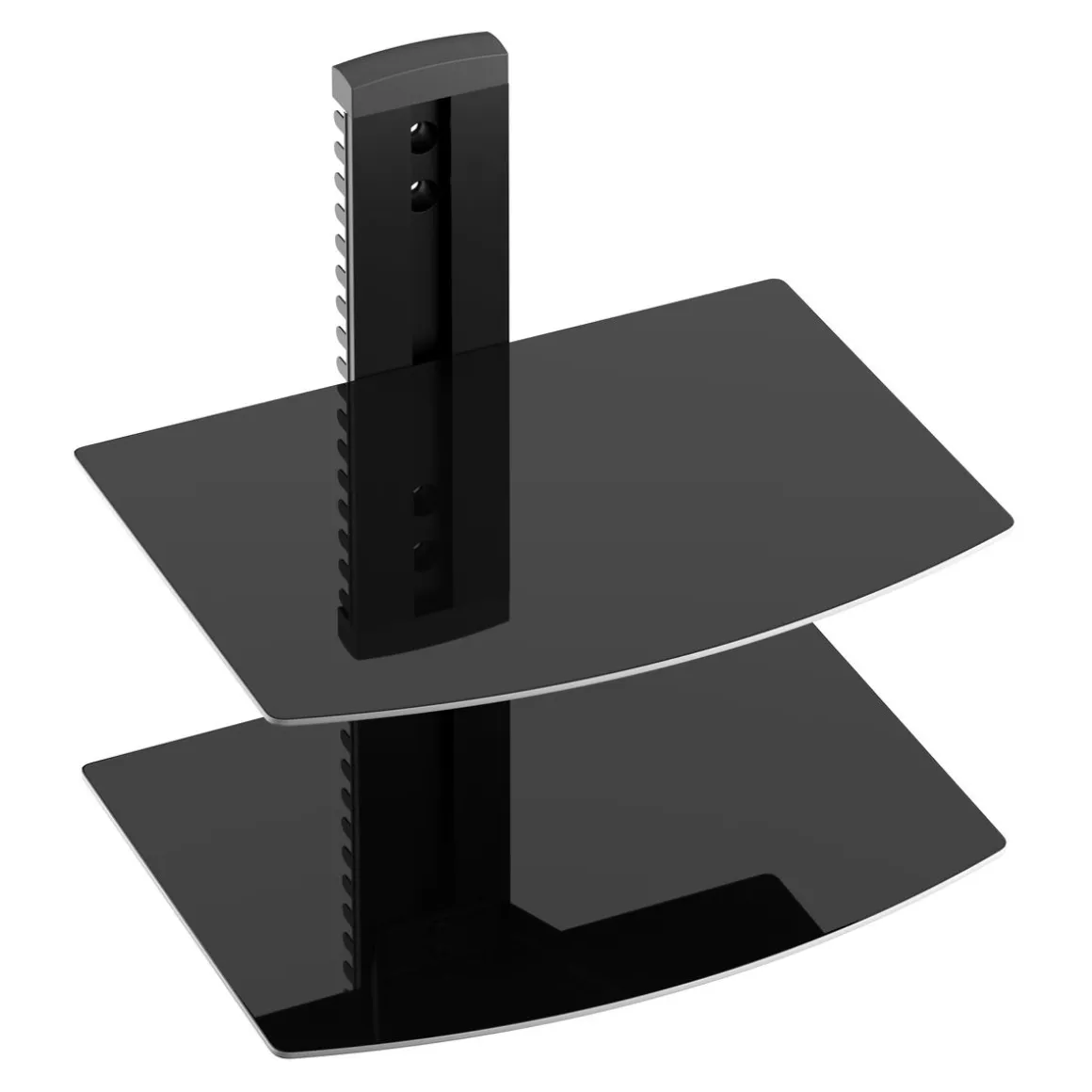 Wandregal für Multimedia Glas 38 x 28 x 40 cm schwarz