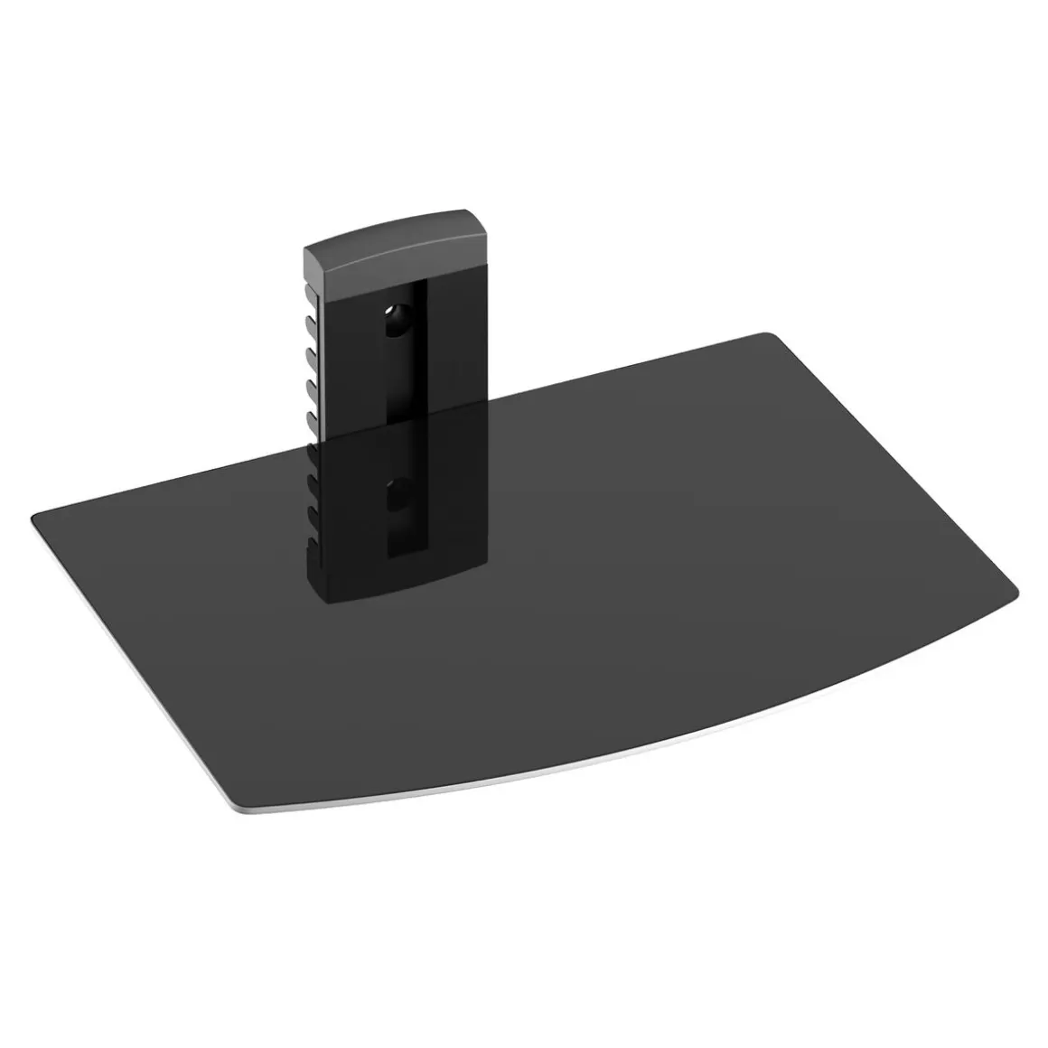 Wandregal für Multimedia Glas 38 x 28 x 22 cm schwarz