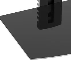 Wandregal für Multimedia Glas 38 x 28 x 22 cm schwarz