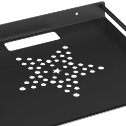 Wandregal für Multimedia Metall 29 x 21 x 5 cm schwarz