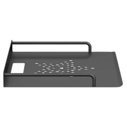 Wandregal für Multimedia Metall 29 x 21 x 5 cm schwarz