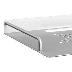 Wandregal für Multimedia Metall 29 x 21 x 5 cm silber