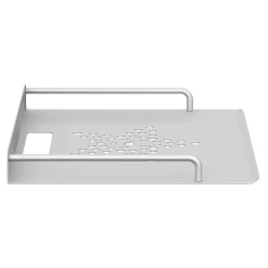 Wandregal für Multimedia Metall 29 x 21 x 5 cm silber