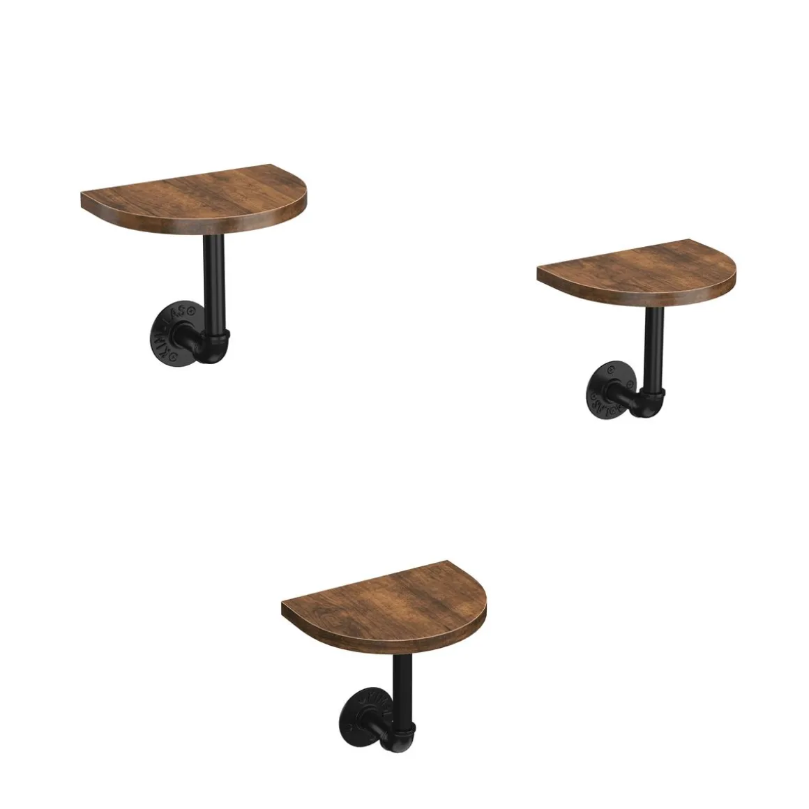 Wandregal Industrial METROPOLITAN 3er Set 20 x 15 x 18 cm