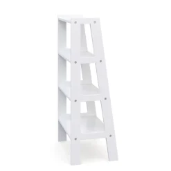 Wandregal Leiterregal 43 x 90 cm weiss
