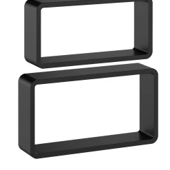 Wandregal NOVA 3er Set schwarz