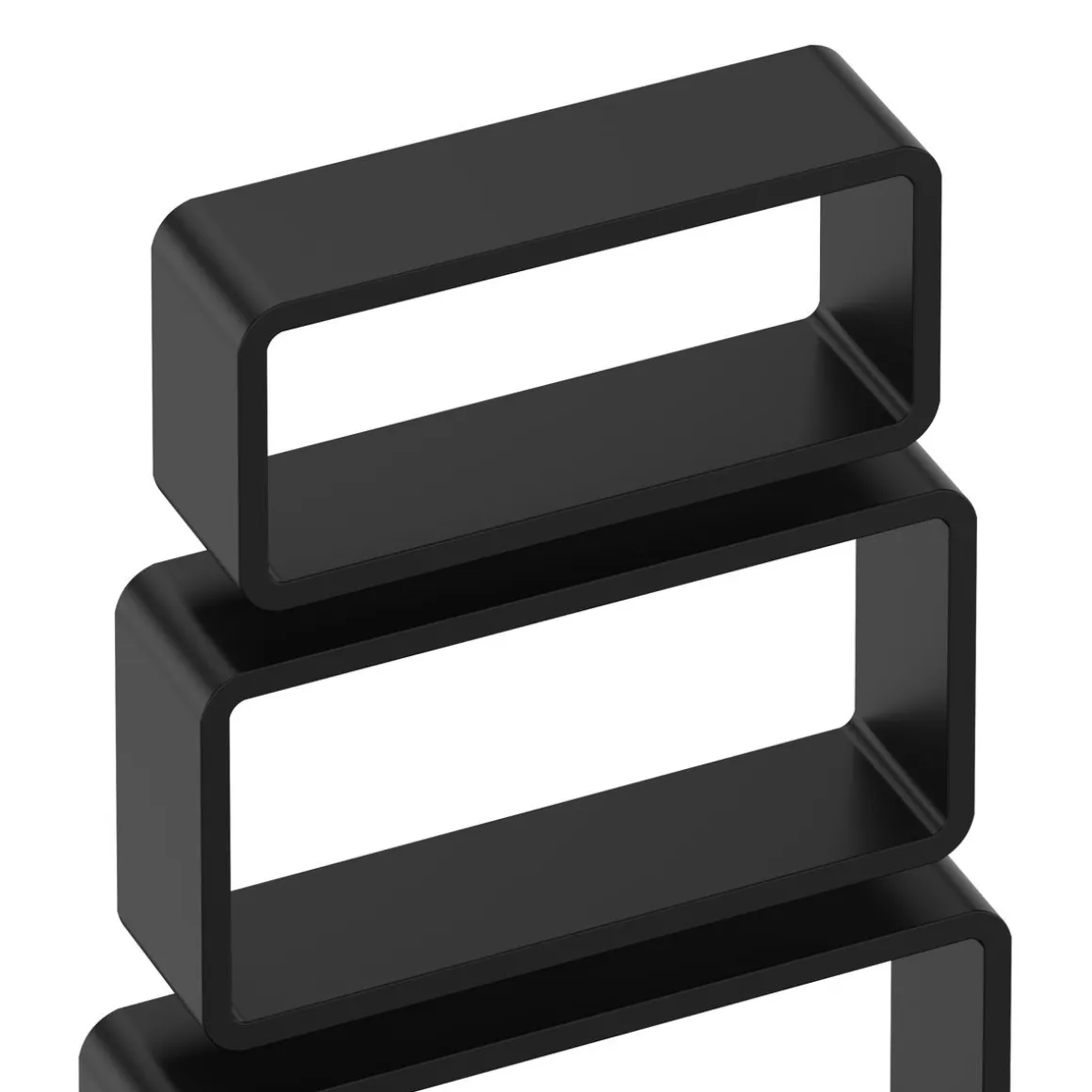 Wandregal NOVA 3er Set schwarz