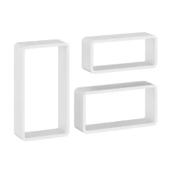 Wandregal NOVA 3er Set weiss