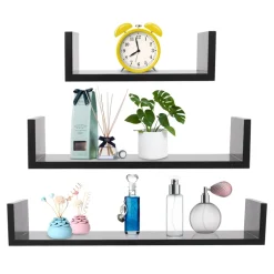 Wandregal PINA 3er Set schwarz
