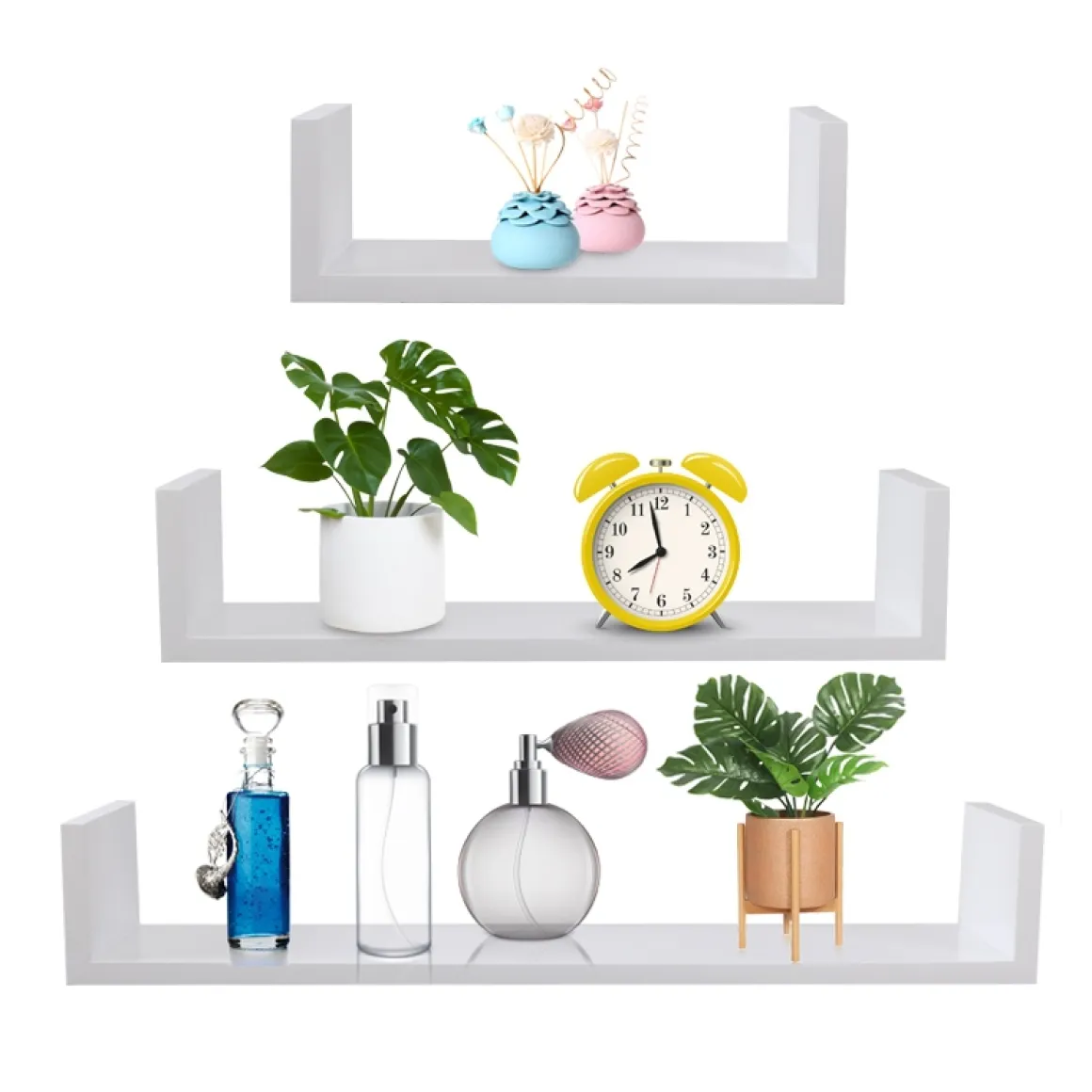 Wandregal PINA 3er Set weiss
