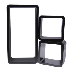 Wandregal SOLA 3er Set schwarz