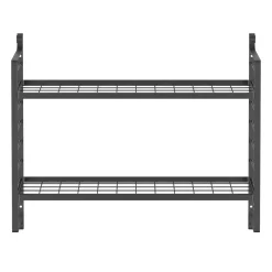 Wandregal Topfregal Eisen 76 x 30 x 62 cm schwarz