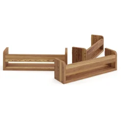 Wandregal VIVIEN 3er Set braun
