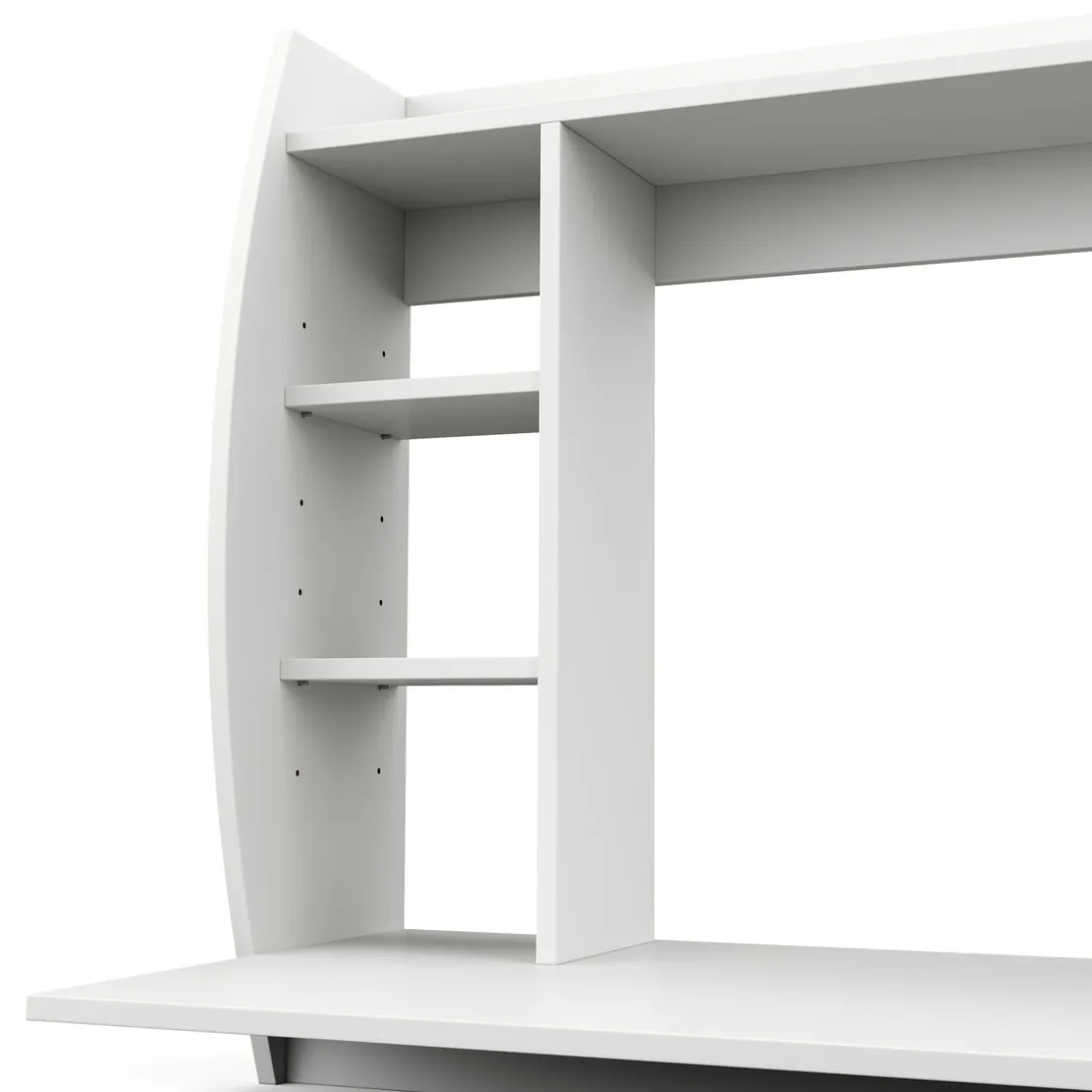 Wandschreibtisch ELSA mit Regal 110 x 49 x 75 cm weiss