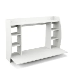 Wandschreibtisch ELSA mit Regal 110 x 49 x 75 cm weiss