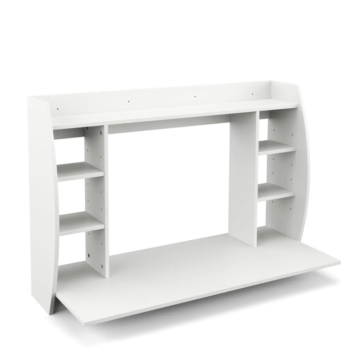 Wandschreibtisch ELSA mit Regal 110 x 49 x 75 cm weiss