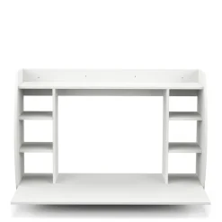 Wandschreibtisch ELSA mit Regal 110 x 49 x 75 cm weiss