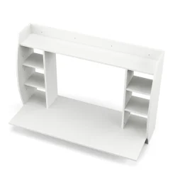 Wandschreibtisch ELSA mit Regal 110 x 49 x 75 cm weiss