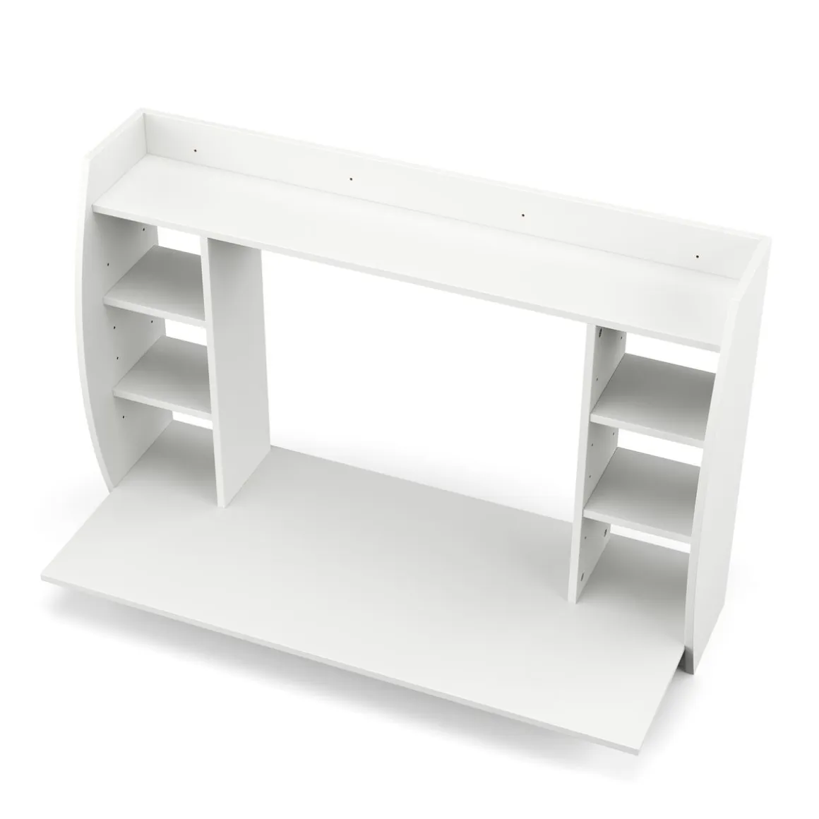 Wandschreibtisch ELSA mit Regal 110 x 49 x 75 cm weiss