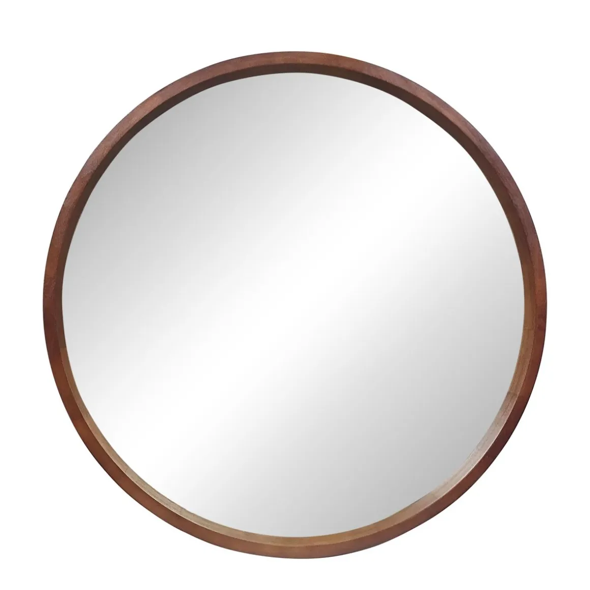 Wandspiegel Holz rund 76 cm natur