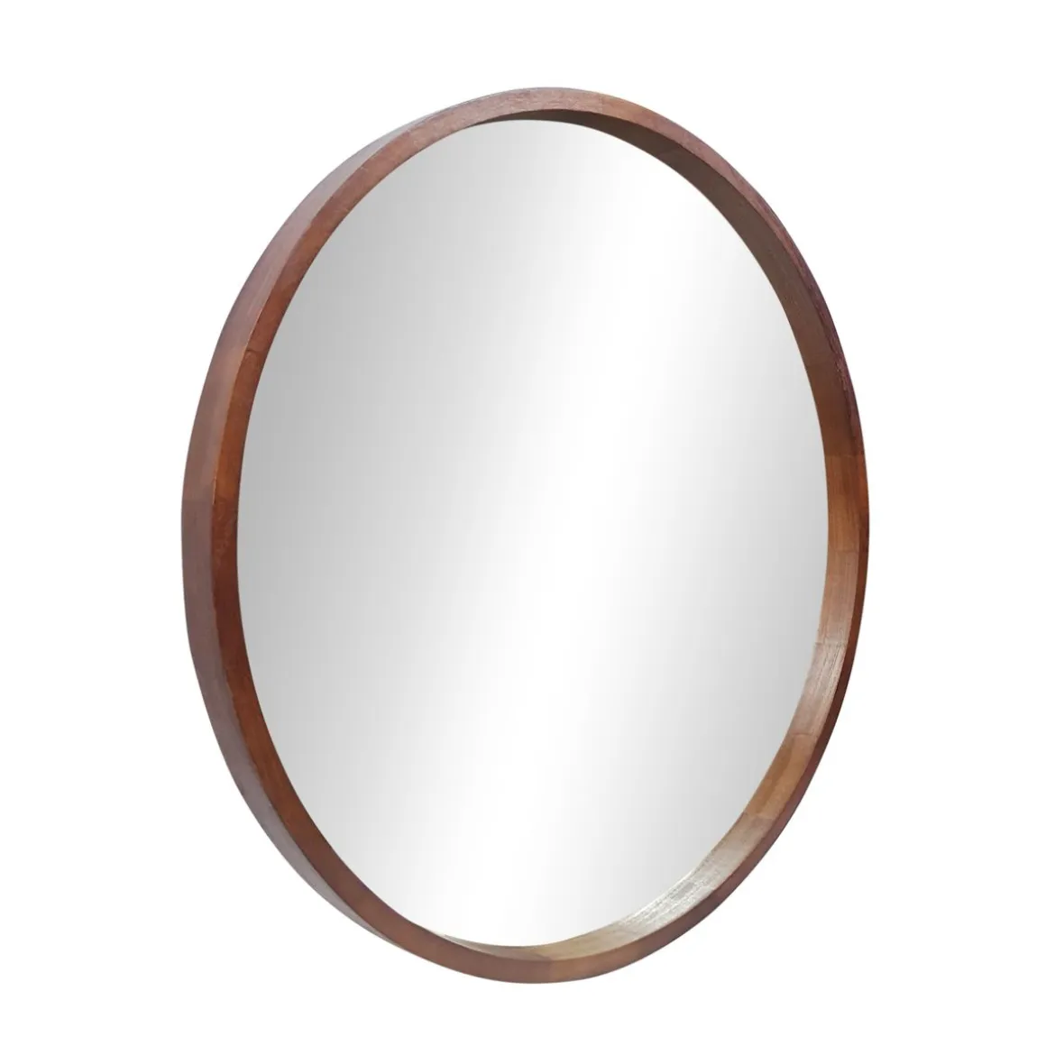 Wandspiegel Holz rund 76 cm natur