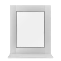 Wandspiegel mit Ablage weiss
