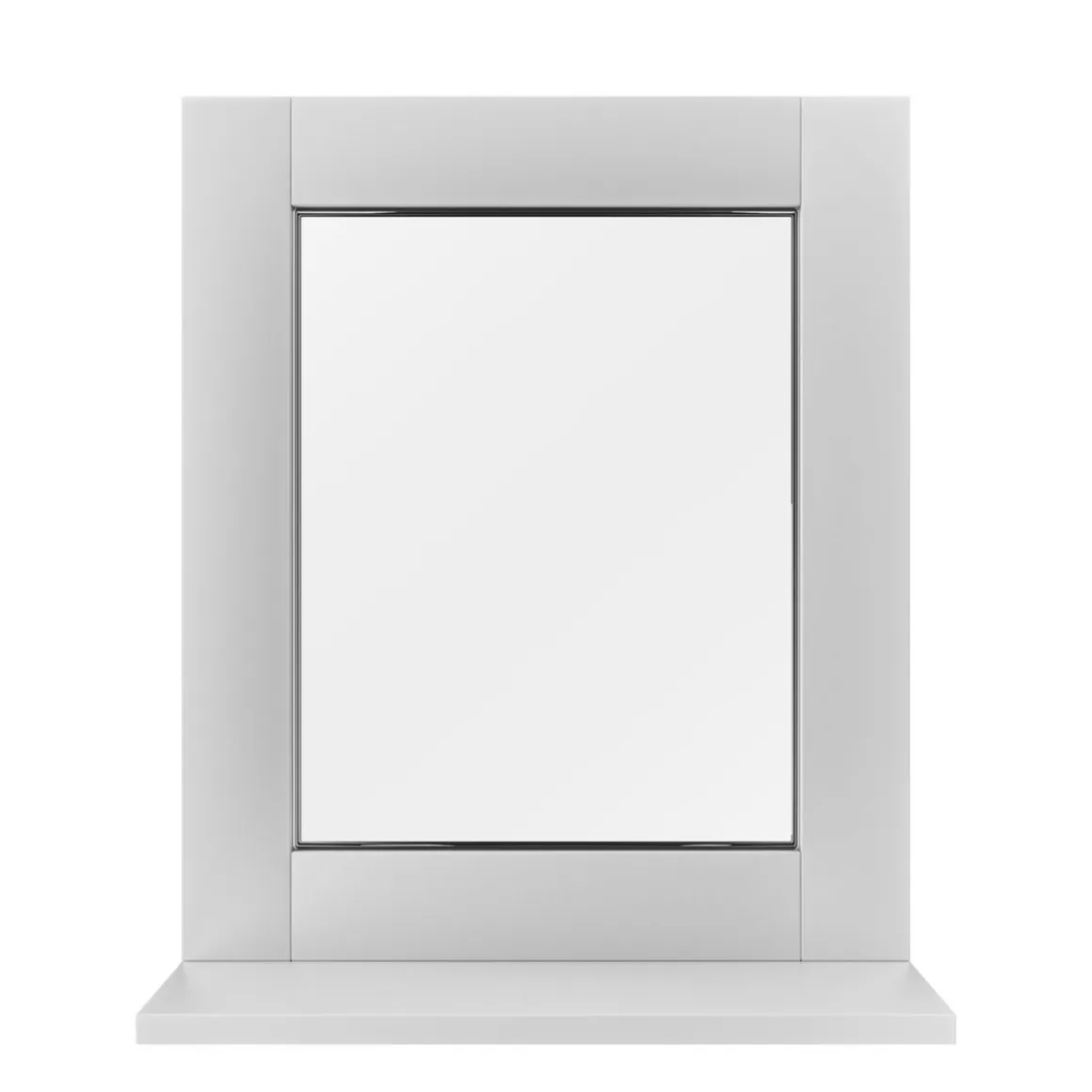 Wandspiegel mit Ablage weiss