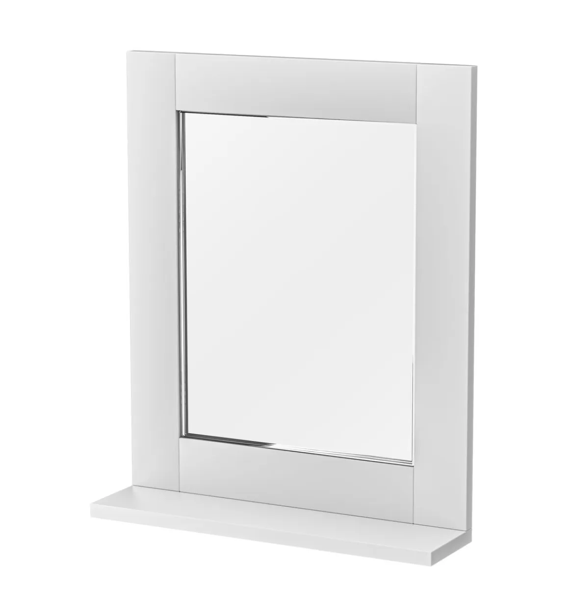 Wandspiegel mit Ablage weiss