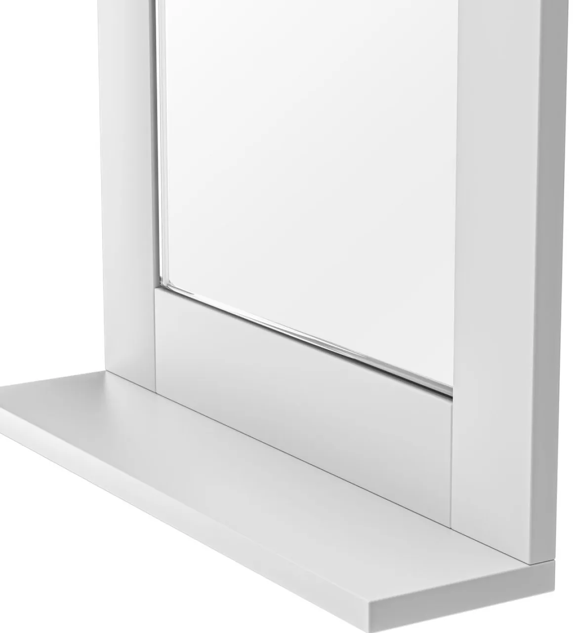 Wandspiegel mit Ablage weiss