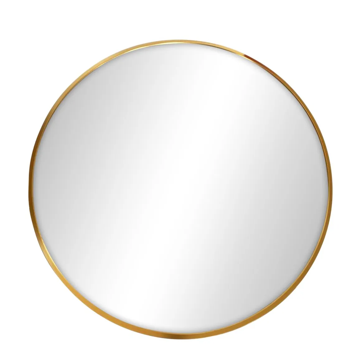 Wandspiegel rund 60 cm gold