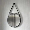Wandspiegel Vintage schwarz 50 cm