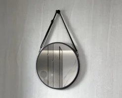 Wandspiegel Vintage schwarz 50 cm
