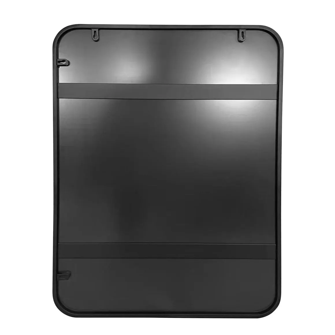 Wandspiegel 56 x 76 cm schwarz