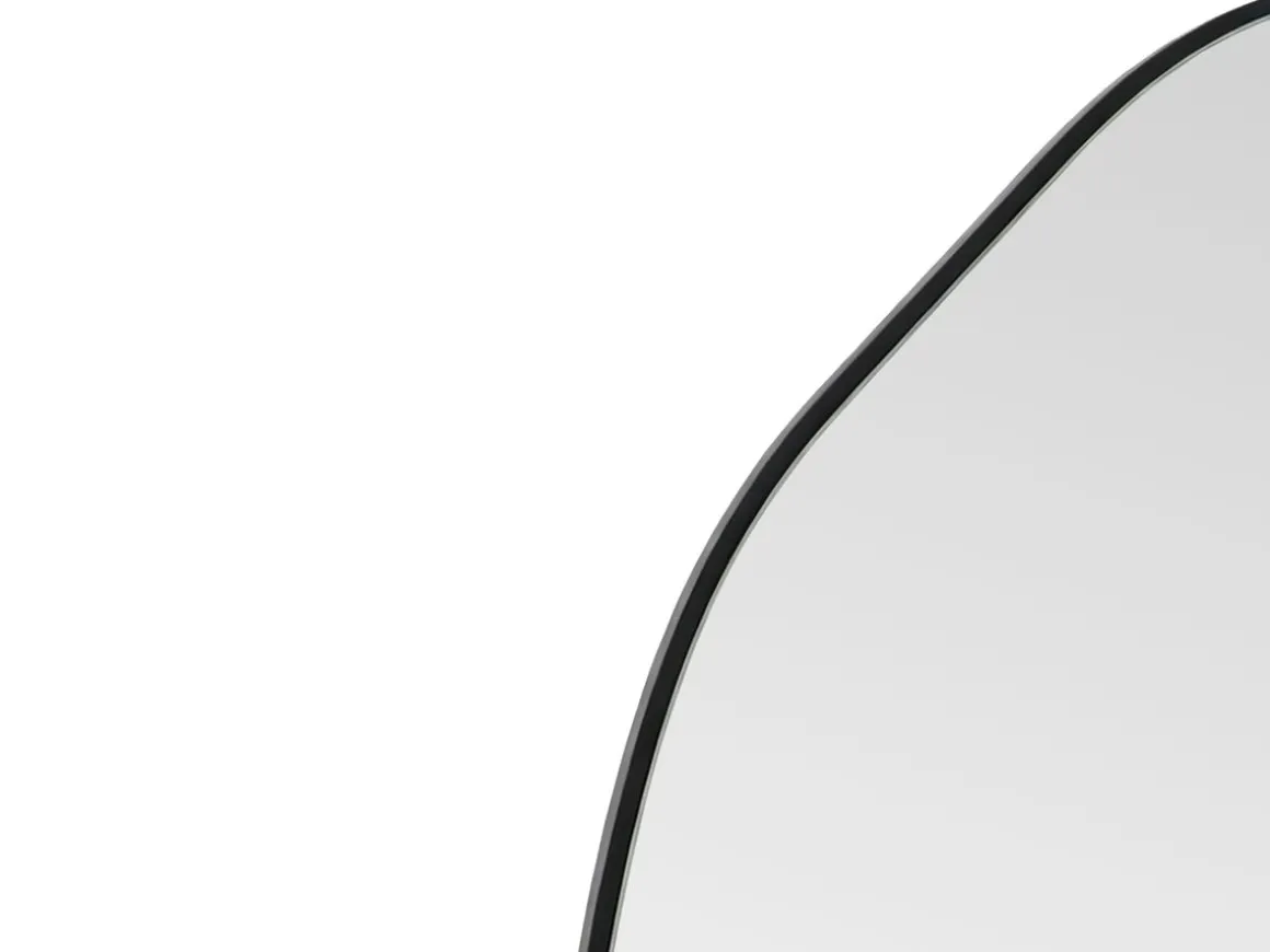 Wandspiegel 52 x 85 cm schwarz