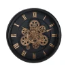 Wanduhr 40 cm schwarz/gold