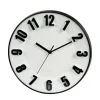 Wanduhr 28 cm weiss/schwarz