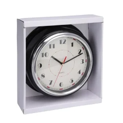 Wanduhr 30 cm weiss/schwarz