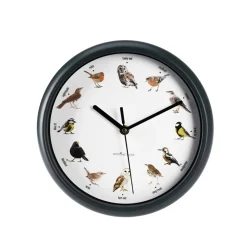 Wanduhr mit Vogelgeräuschen 25 cm