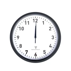 Wanduhr schwarz 30 cm