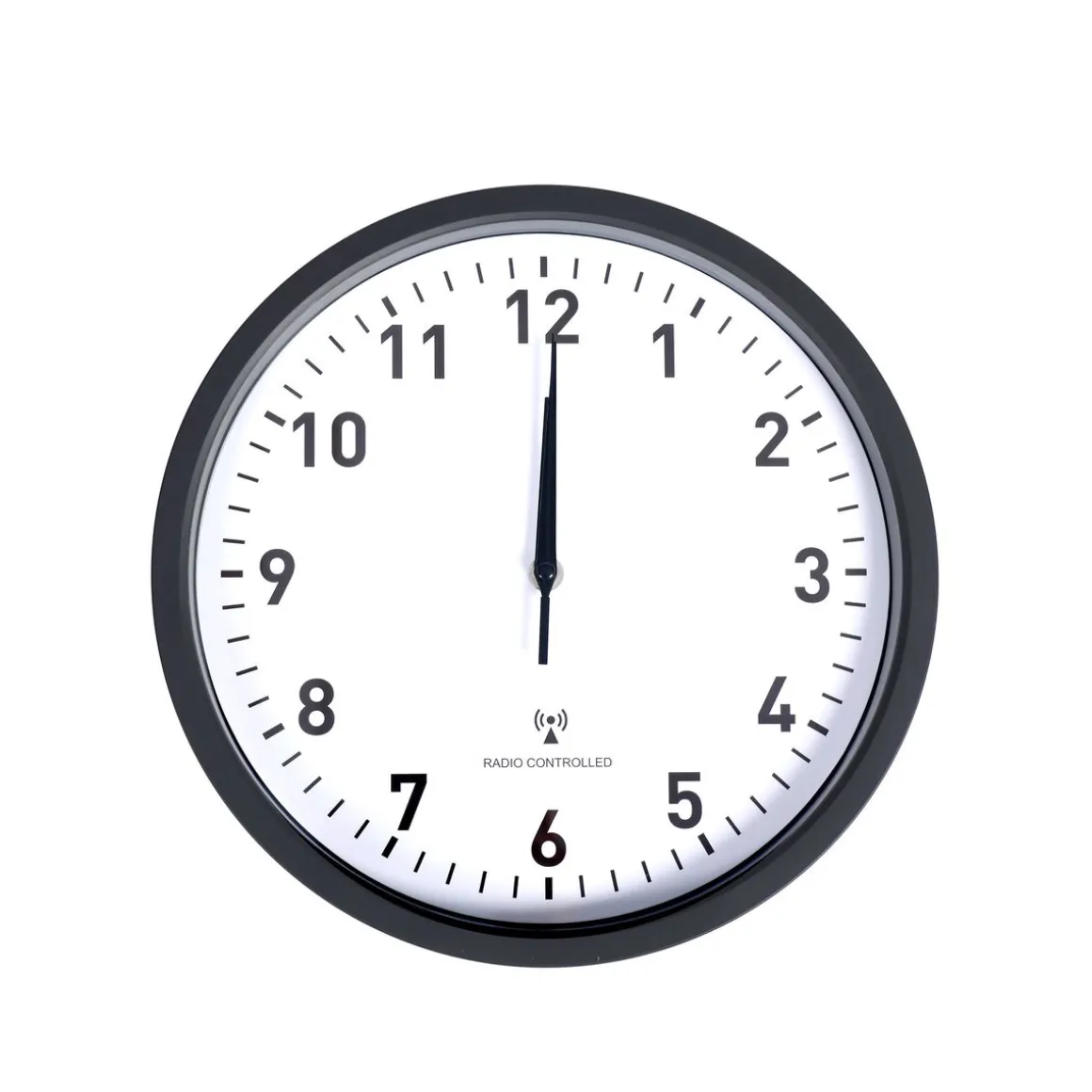 Wanduhr schwarz 30 cm