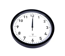 Wanduhr schwarz 30 cm