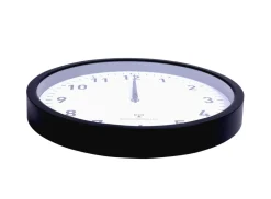 Wanduhr schwarz 30 cm