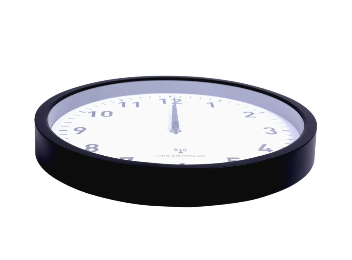 Wanduhr schwarz 30 cm