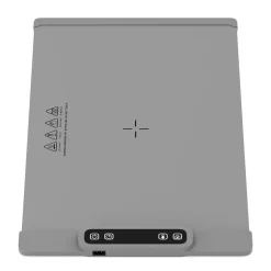 Warmhalteplatte elektrisch rollbar 62 x 38 cm grau