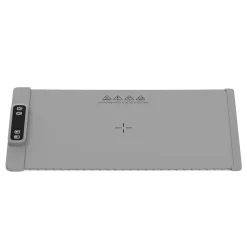 Warmhalteplatte elektrisch rollbar 62 x 38 cm grau