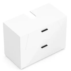Waschbeckenunterschrank AQUALIA 80 x 41 x 59 cm weiss