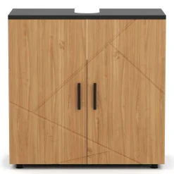 Waschbeckenunterschrank AQUALIA 60 x 30 x 60 cm braun/schwarz