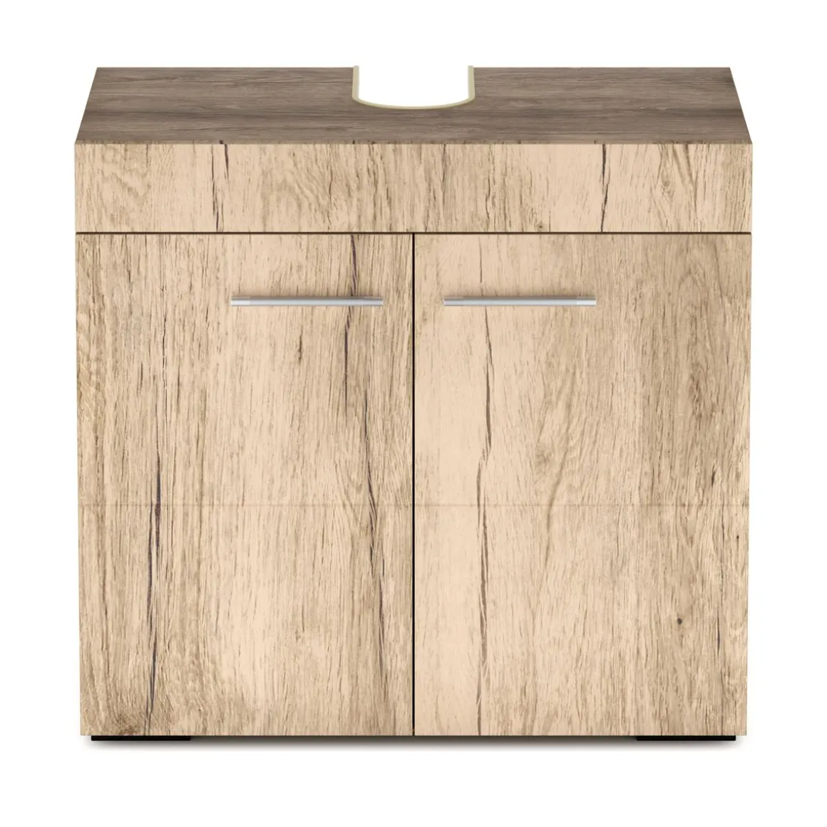 Waschbeckenunterschrank SIMONA 60 x 34 x 56 cm hellbraun